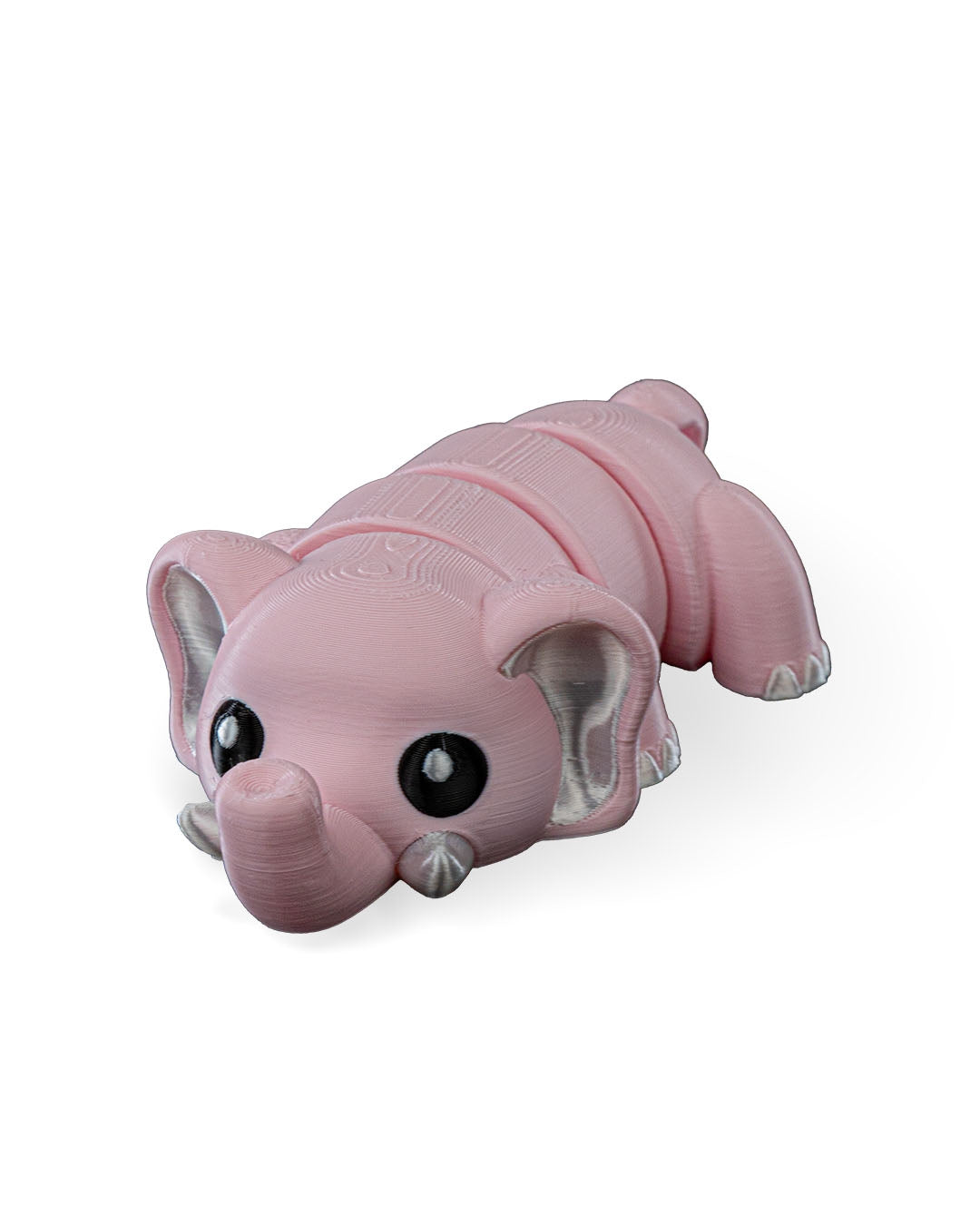 Flexi Adorable Pink Elephant Keychain