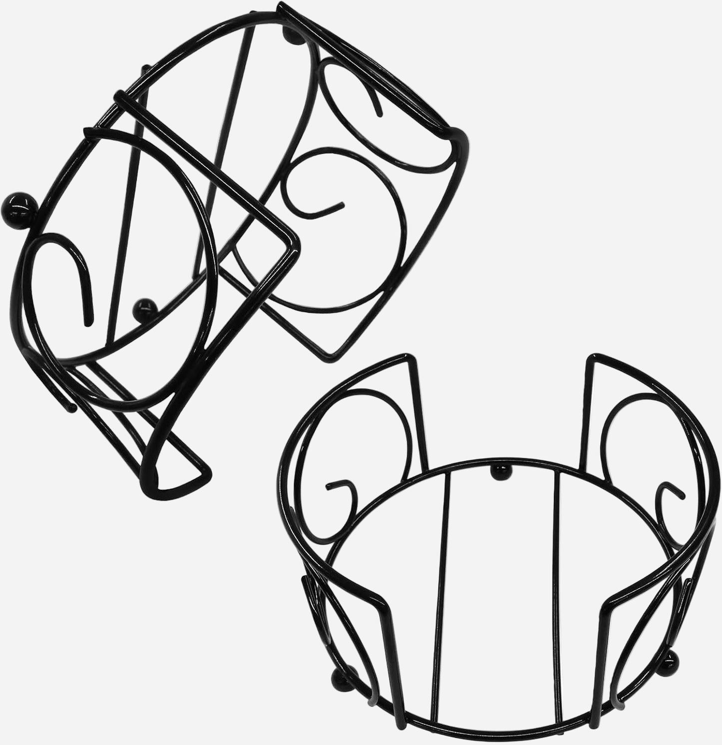 Ayurveda  Cork Coasters 7  Piece Set with Black Holder