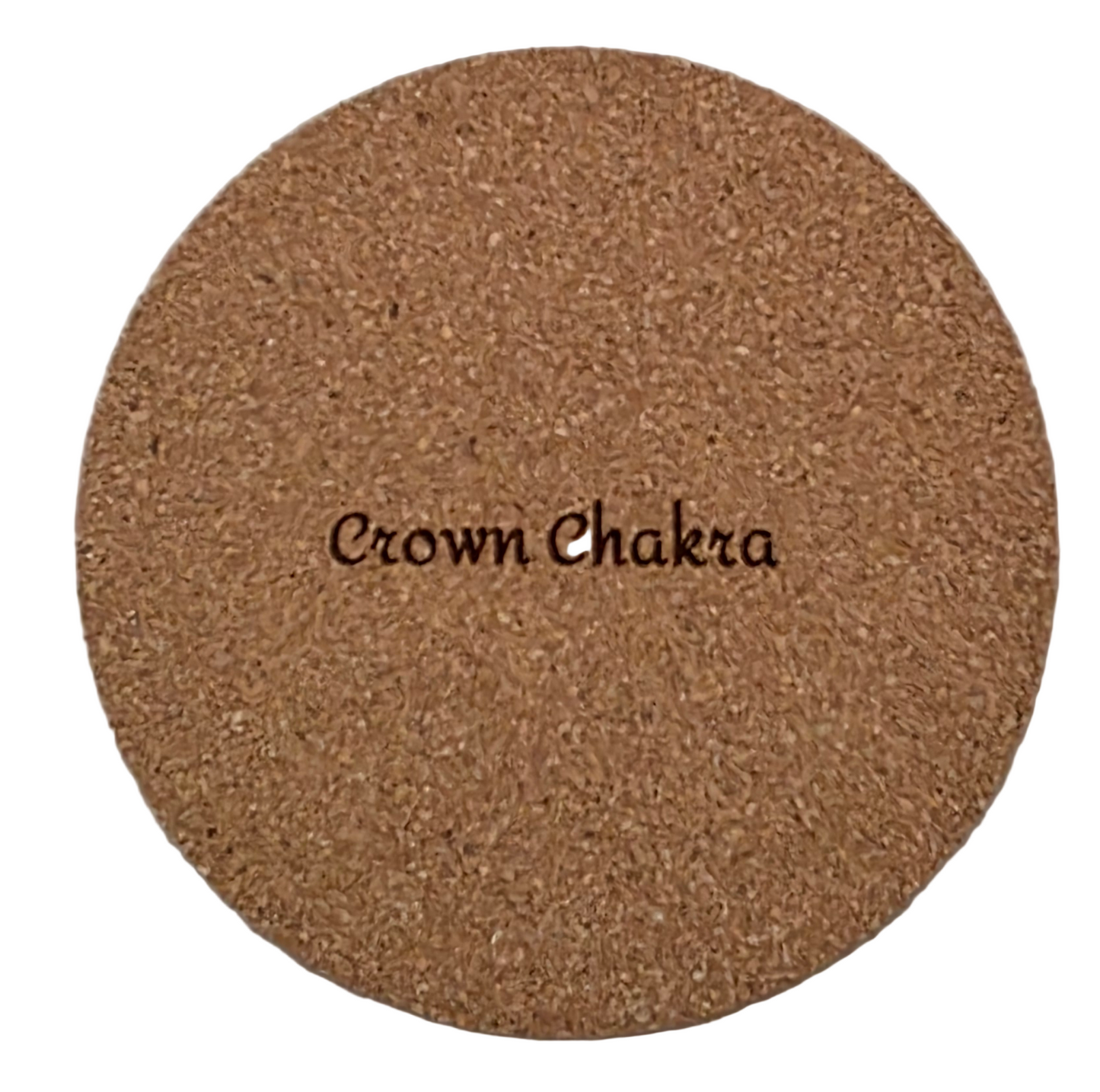 Ayurveda  Cork Coasters 7  Piece Set with Holder - Manufactured in the USA
