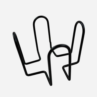 Personalized Set of 4 Round or Square Cork Coasters Including One Black Metal Holder