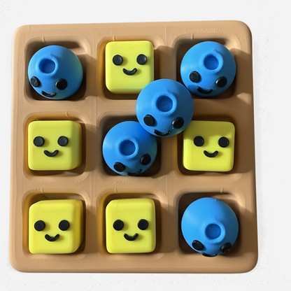 3D Printed Waffle, Butter and Blueberry Tic Tac Toe Family Fun Game