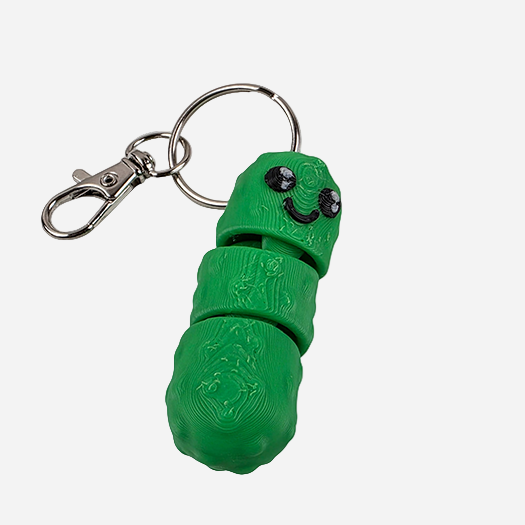 Flexi Mr. Pickle Fidget Toy Keychain