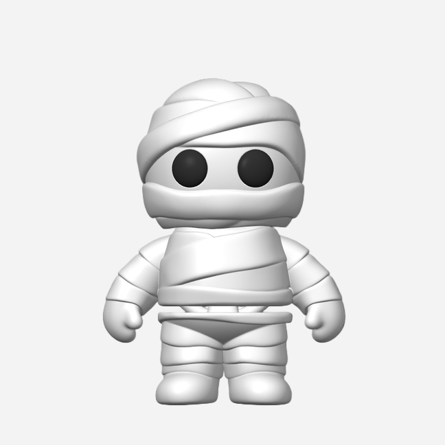 Flexi Halloween  Mummy Keychain