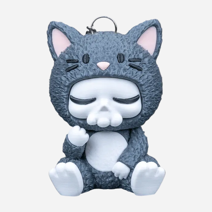 Halloween Skeleton in a Cat Costume (Whisper) Toy Home Decor